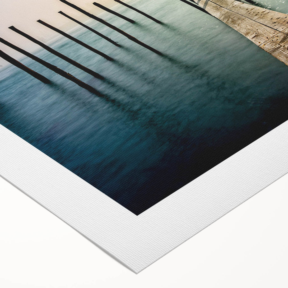 Art deco poster of Venice scenery in muted earth tones on rolled canvas, suitable for dining room wall art.