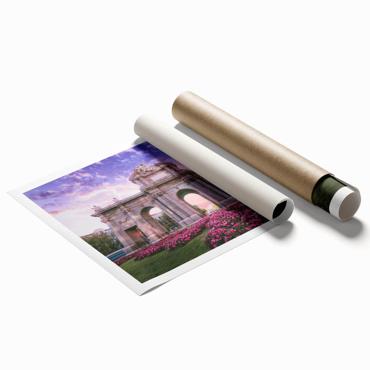Extra large wall art featuring a floral design in soft pastel colors on a rolled print, suitable for classy bathroom decor.
