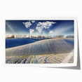 Extra large rolled print of a vibrant floral scene set in Ukraine, ideal for art wall dining room.