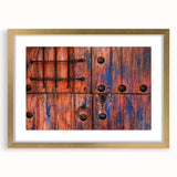 Extra large abstract art print of Baja California scenery in muted earth tones on a textured canvas.