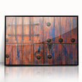 Large abstract wall art depicting the Baja California scenery in mid-century modernist style.