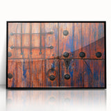 Large abstract wall art depicting the Baja California scenery in mid-century modernist style.
