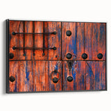 Black and white framed canvas of Baja California landscape, ideal for bedroom wall decor.