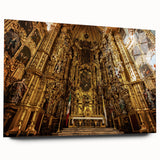 Acrylic print of Mexico City skyline in muted earth tones, suitable for bedroom or dining room decor.
