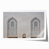 Extra large rolled print of a Middle Eastern landscape in muted earth tones, ideal for art wall dining room.