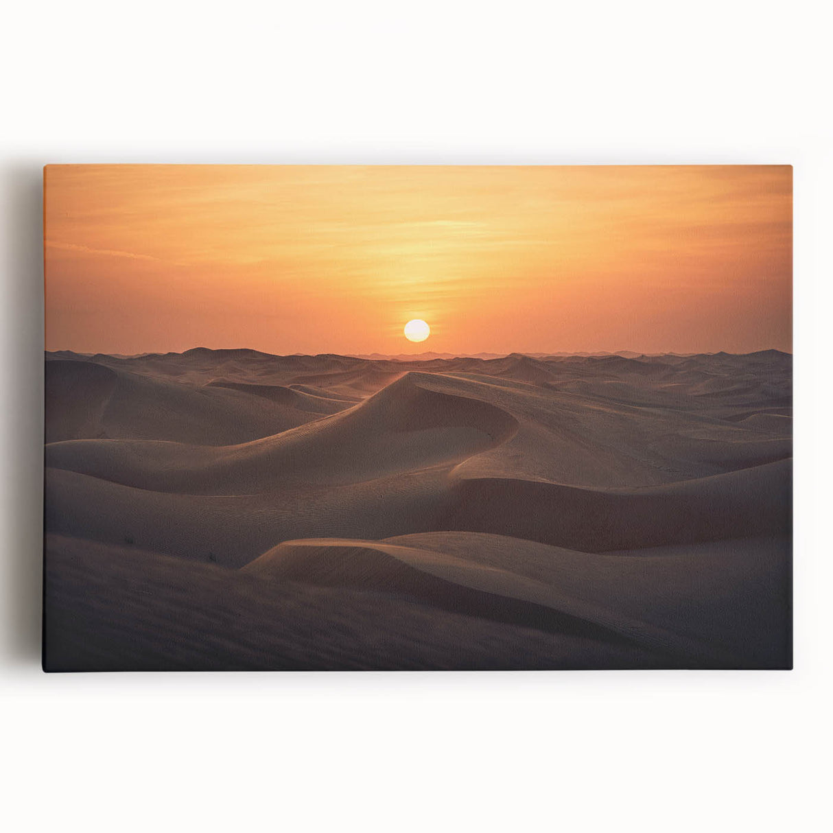 Large black and white canvas print of Abu Dhabi skyline, ideal for kitchen wall art.