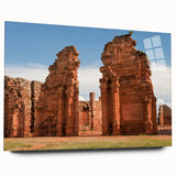 Large abstract wall art depicting a vibrant scene of Argentine scenery on acrylic glass.