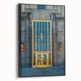 Black and white framed canvas featuring a vintage-style Alabama landscape, ideal for bedroom wall decor.