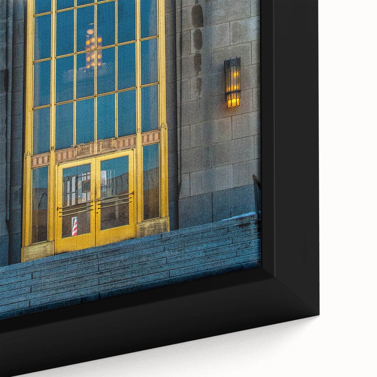 Black wall art featuring a textured, colorful abstract design on a framed canvas, ideal for living room decor.