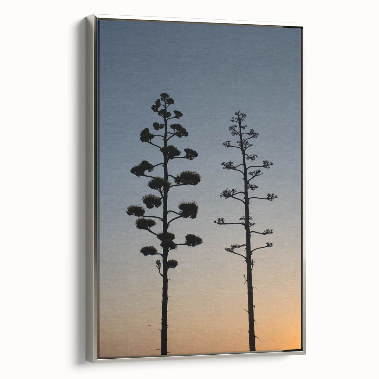 Landscape art painting of Los Angeles with colorful elements on a black background, framed canvas, ideal for office decor.