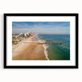 Extra large abstract art print of colorful, textured scenery, framed in black, ideal for living room decor.