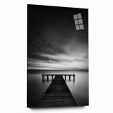 Large abstract wall art of Delaware scenery on acrylic glass, in muted earth tones.