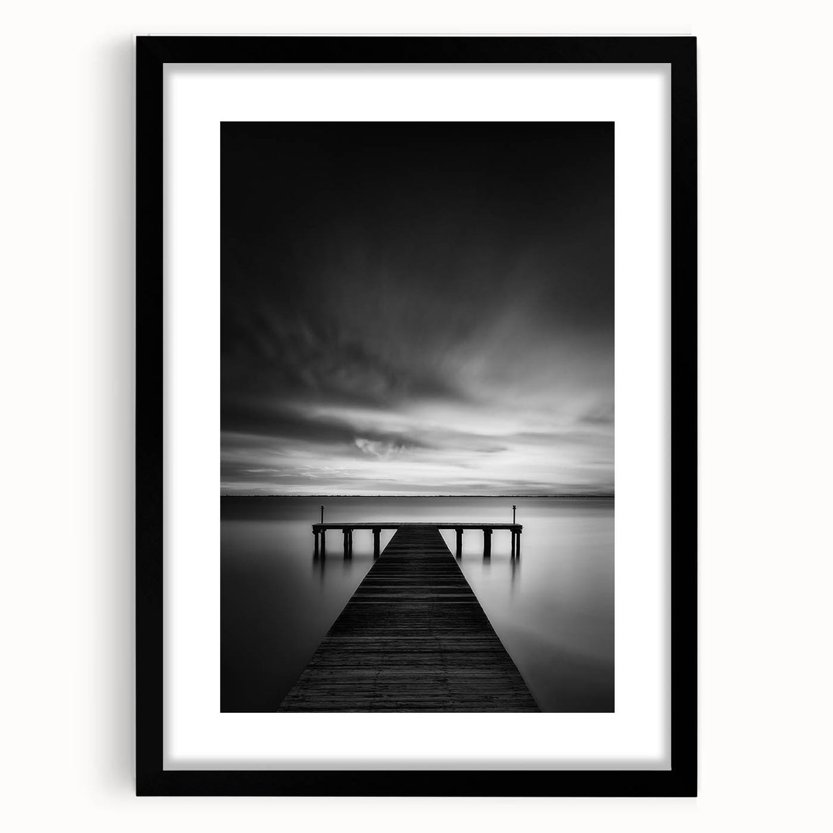 Extra large, textured abstract art print of vibrant, colorful scenery on a framed black mat, ideal for living room decor.