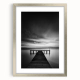 Textured abstract art print of Delaware scenery in muted earth tones on a silver-framed mat, ideal for bedroom art.