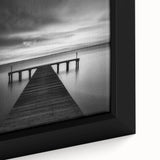 Close-up of a textured, extra large framed canvas depicting a colorful Delaware scenery, ideal for living room decor.