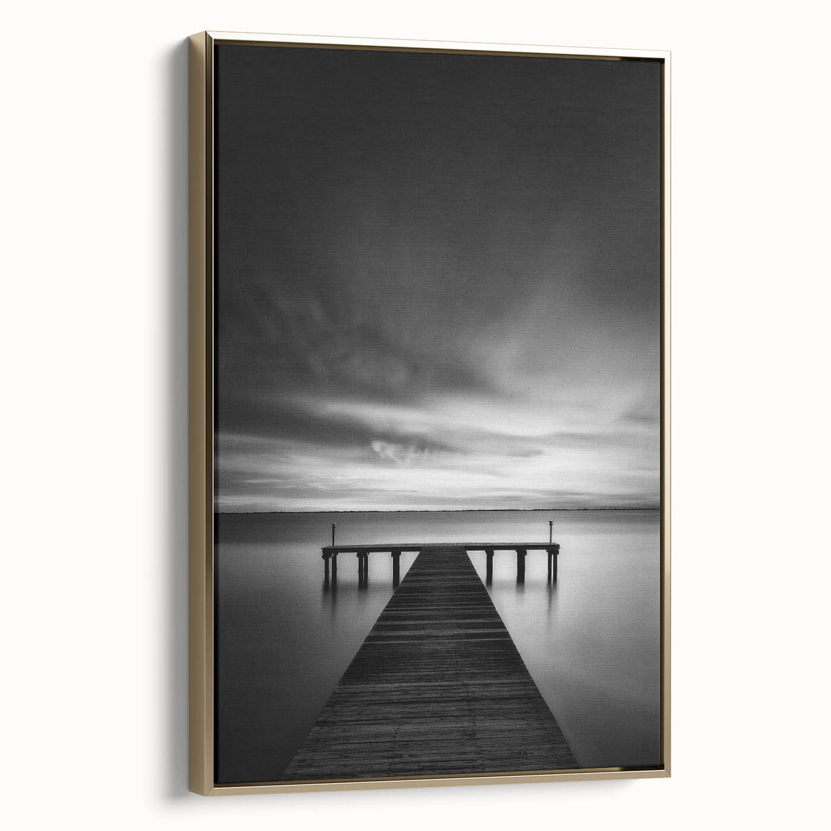 Framed canvas depicting a Delaware landscape in muted earth tones, ideal for bedroom wall art.