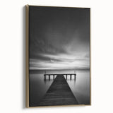 Framed canvas depicting a Delaware landscape in muted earth tones, ideal for bedroom wall art.