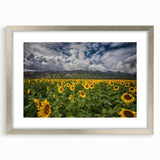 Textured abstract art print of Maui scenery in muted green and blue tones, framed in silver, ideal for bedroom art.