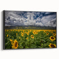 Black and white framed canvas of Maui landscape, featuring vintage poster style, ideal for bedroom wall art.