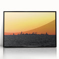 Large abstract wall art of Chicago skyline in black and gray tones on framed acrylic, suitable for modern art wall decor.