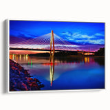 Vintage poster art of Kansas scenery on a framed canvas, featuring colorful art in extra large size.