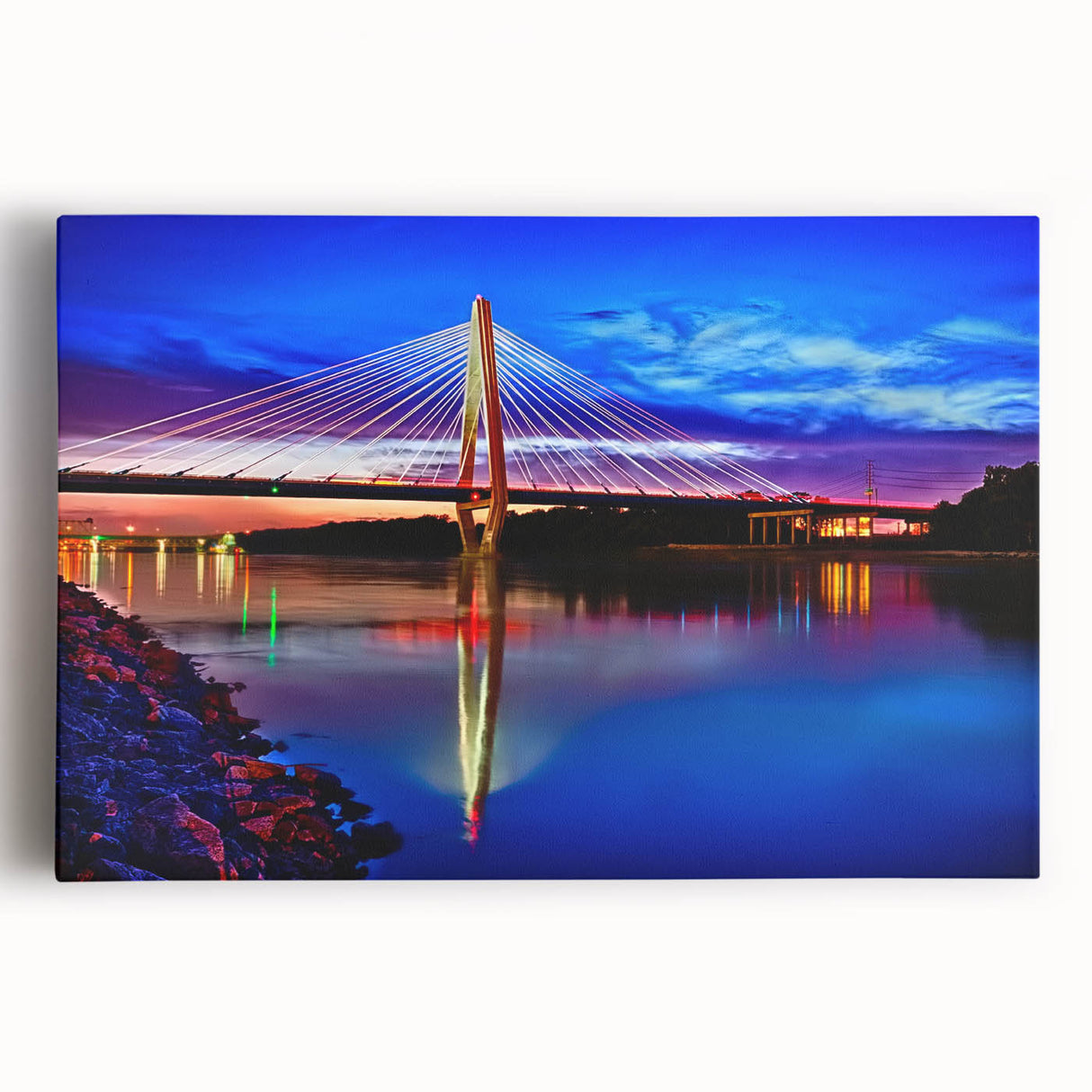 Black and white large art print of Kansas scenery on stretched canvas, ideal for kitchen wall art.