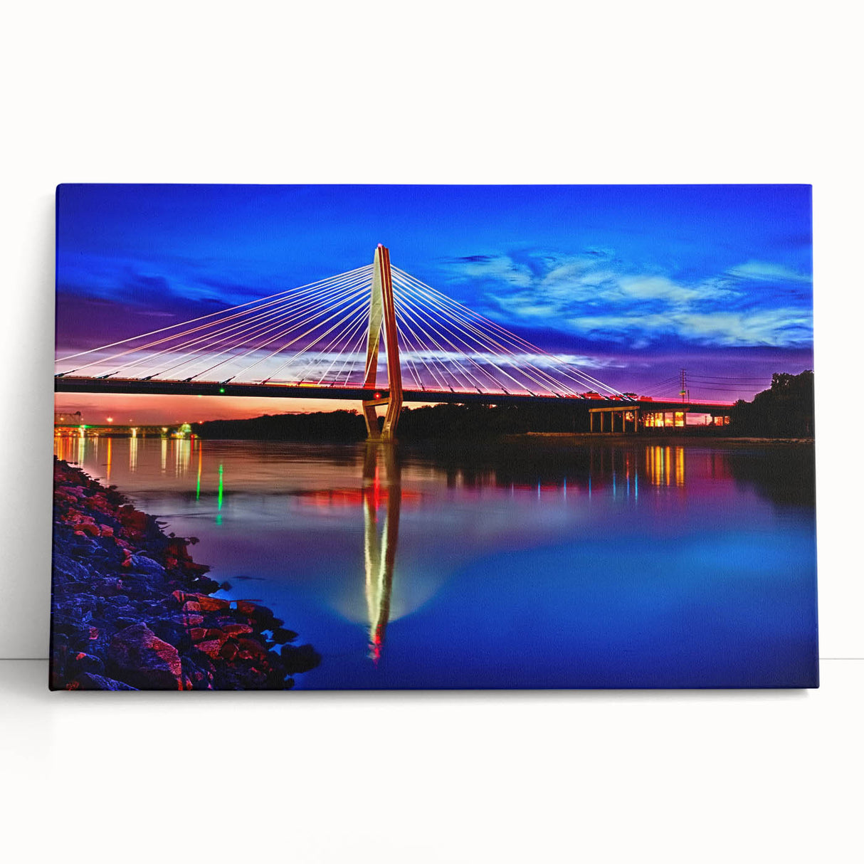 Black and white photograph of Kansas scenery on stretched canvas, ideal for kitchen wall art.