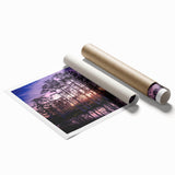Rolled print featuring a Louisiana swamp scene with muted green and brown tones, suitable for large living room wall art.
