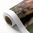 Art deco poster of a New Jersey scenery in pastel shades on rolled canvas, ideal for nursery wall art.