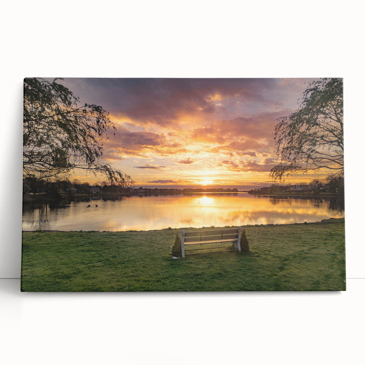 Black and white stretched canvas featuring a detailed New Jersey scenery, ideal for kitchen wall art.