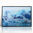 Large abstract wall art of Charlotte skyline, in muted gray and black, framed acrylic print.