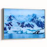 Framed canvas of a colorful Charlotte, North Carolina skyline landscape, ideal for modern office decor.