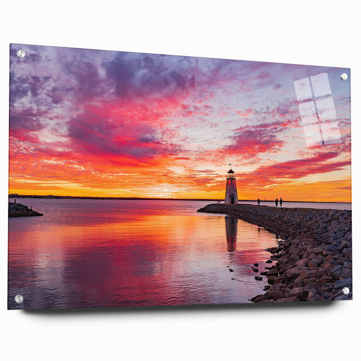 Large abstract wall art depicting the Oklahoma scenery in muted earth tones on acrylic glass.