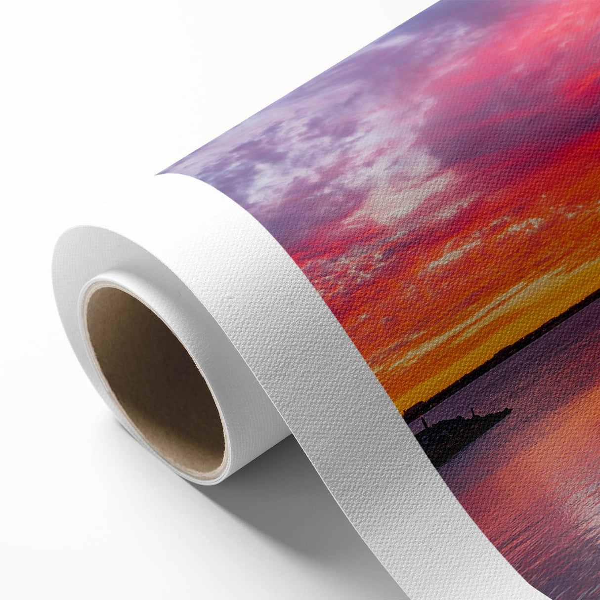 Art deco poster of Oklahoma scenery in soft pastel shades on rolled canvas, ideal for nursery wall art.