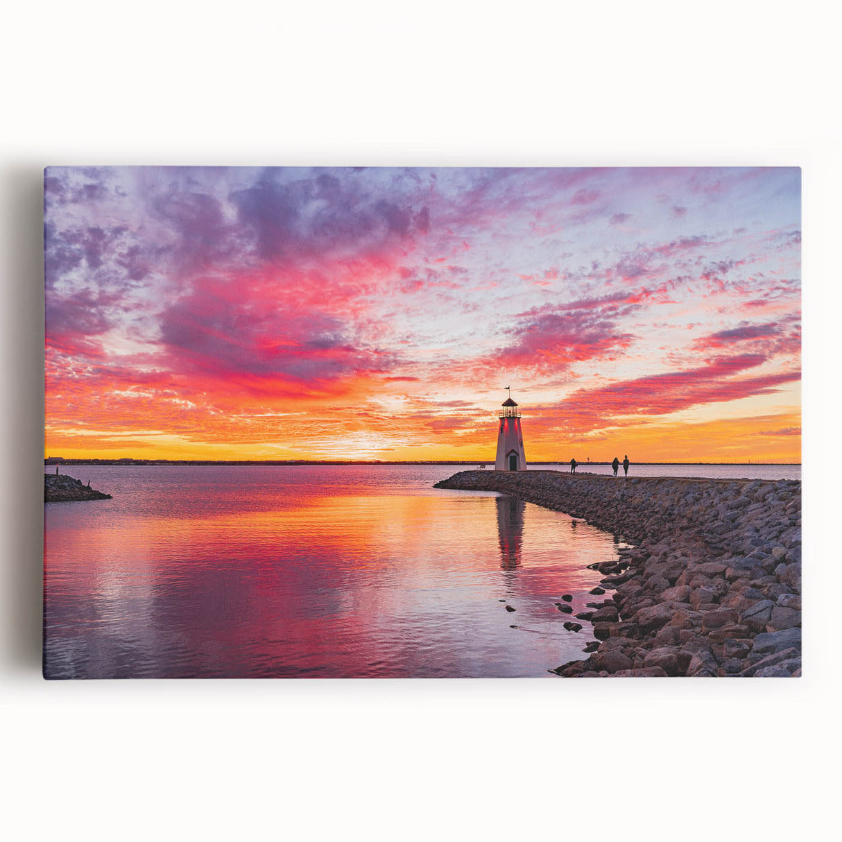 Black and white stretched canvas of Oklahoma scenery, ideal for kitchen wall art.
