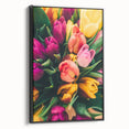 Black and white vintage poster art on framed canvas depicting a spring landscape, suitable for bedroom decor.