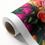 Art Deco poster of spring season with soft pastel shades on rolled canvas, suitable for nursery wall art.