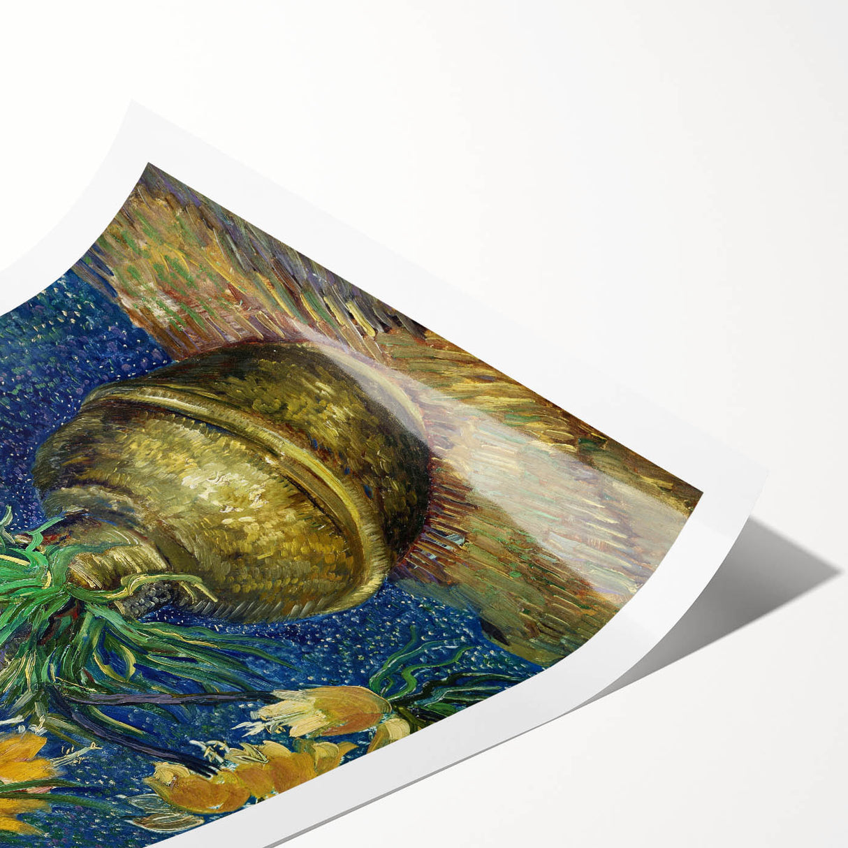 Extra large wall art featuring line art flowers in muted colors on a rolled canvas, ideal for large living room decor.