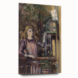 Impressionist Art Print - Girl with Birdcage (Jeune fille à la volière) by Paul Cézanne - Wall Art Decor