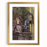 Impressionist Art Print - Girl with Birdcage (Jeune fille à la volière) by Paul Cézanne - Wall Art Decor