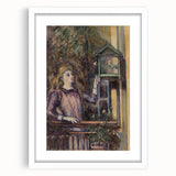 Impressionist Art Print - Girl with Birdcage (Jeune fille à la volière) by Paul Cézanne - Wall Art Decor
