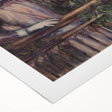 Impressionist Art Print - Girl with Birdcage (Jeune fille à la volière) by Paul Cézanne - Wall Art Decor