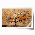 Vibrant abstract floral wall art print showcasing bold colors and intricate patterns, elegantly rolled and ready for framing, perfect for home decor enhancement.