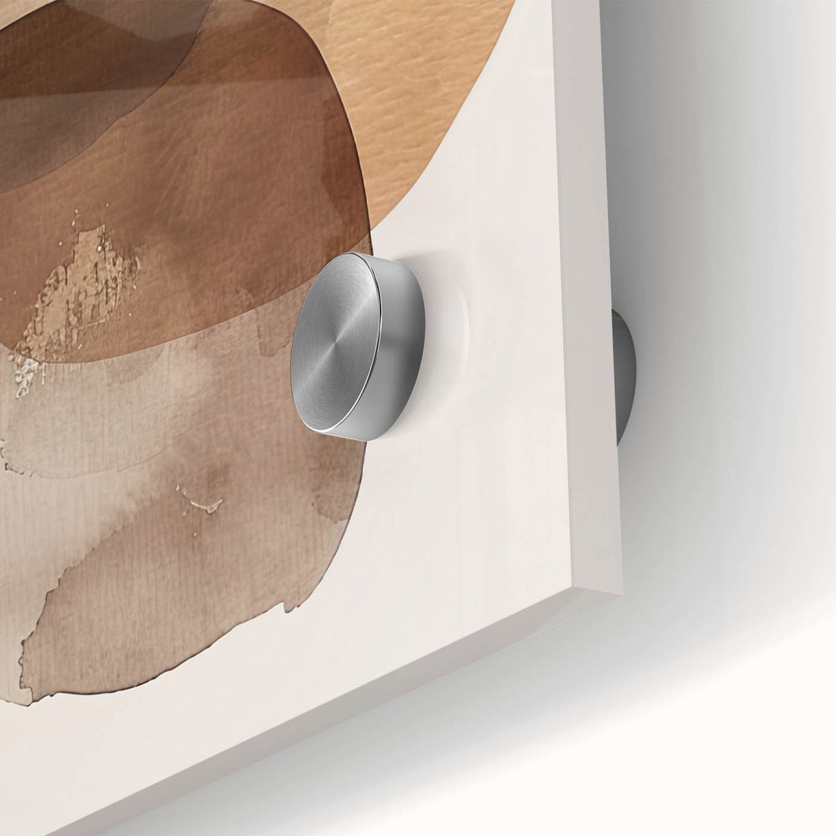 Framed Dining Room Prints – Earthy Brown and Beige Abstract Art
