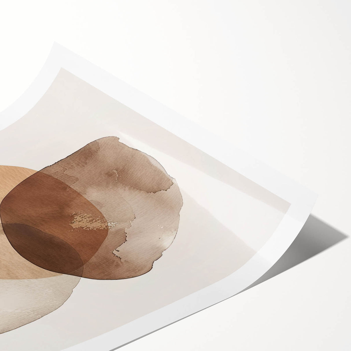Framed Dining Room Prints – Earthy Brown and Beige Abstract Art