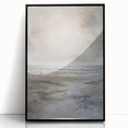 Framed abstract landscape wall art featuring vibrant colors and intricate details, set against a sleek black frame, ideal for modern home decor.
