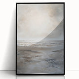 Framed abstract landscape wall art featuring vibrant colors and intricate details, set against a sleek black frame, ideal for modern home decor.