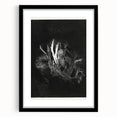 Moody Black & White Expressionist Wall Art - Abstract Tree Design