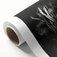 Moody Black & White Expressionist Wall Art - Abstract Tree Design