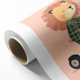 Scooter Riding Lion Nursery Art for Kids - Playroom Wall Art